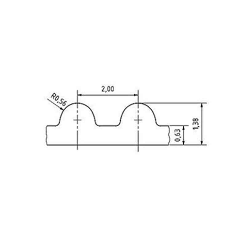 132mm GT2 Closed Timing Belt 6mm Wide