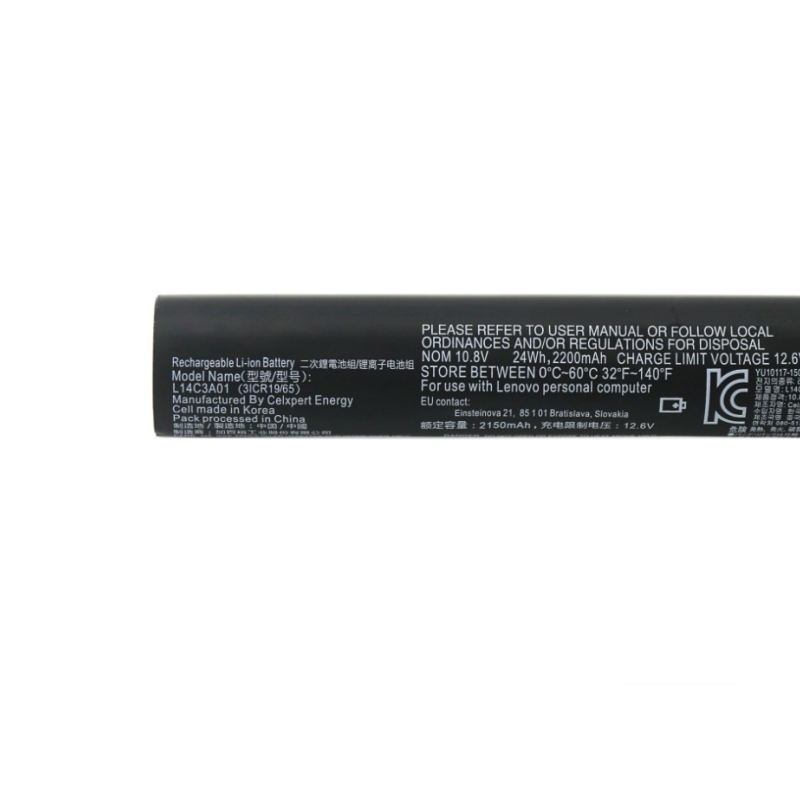 L14C3A01 L14S3A01 Laptop Battery for LENOVO B50-10 Ideapad 100-15iby 3ICR19/65 10.8V 24WH